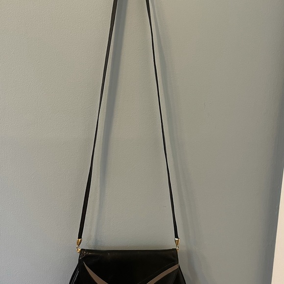 vintage Italian fine leather shoulder bag AVB - Picture 3 of 6